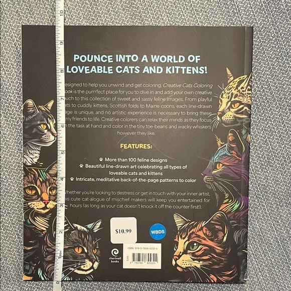 Creative Cats Adult Coloring Book for Cat Lovers - Picture 3 of 7